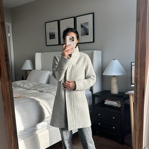 J.Crew Grey Zippered Coat